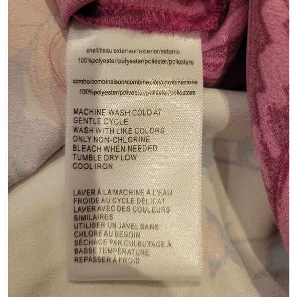 NWT HSN C Wonder Christian Siriano Floral Blouse V Neck Top Very Oversized-XS/S - Picture 9 of 10